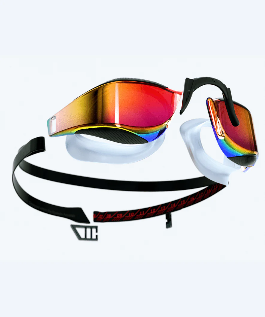 Speedo Elite Schwimmbrillen - Fastskin Hyper Elite Mirror - Schwarz/Gold - Image 4
