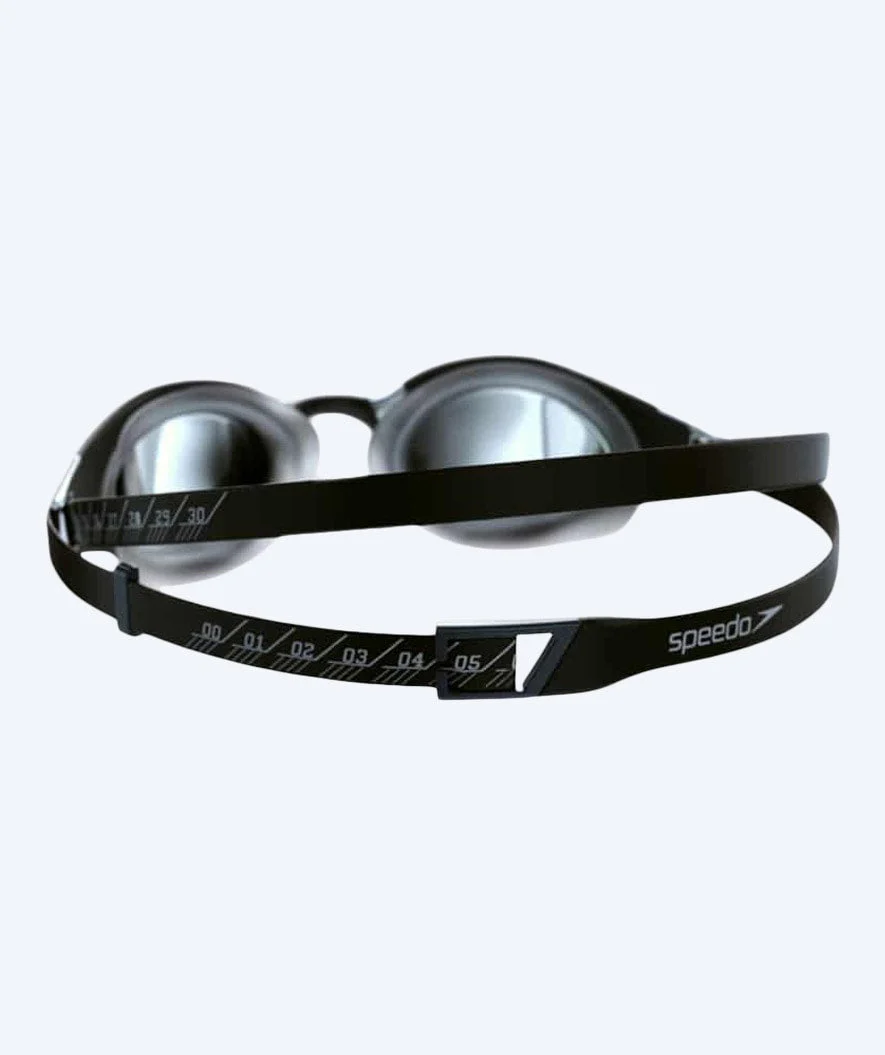 Speedo Elite Schwimmbrillen - Fastskin Hyper Elite Mirror - Schwarz/Grau - Image 3