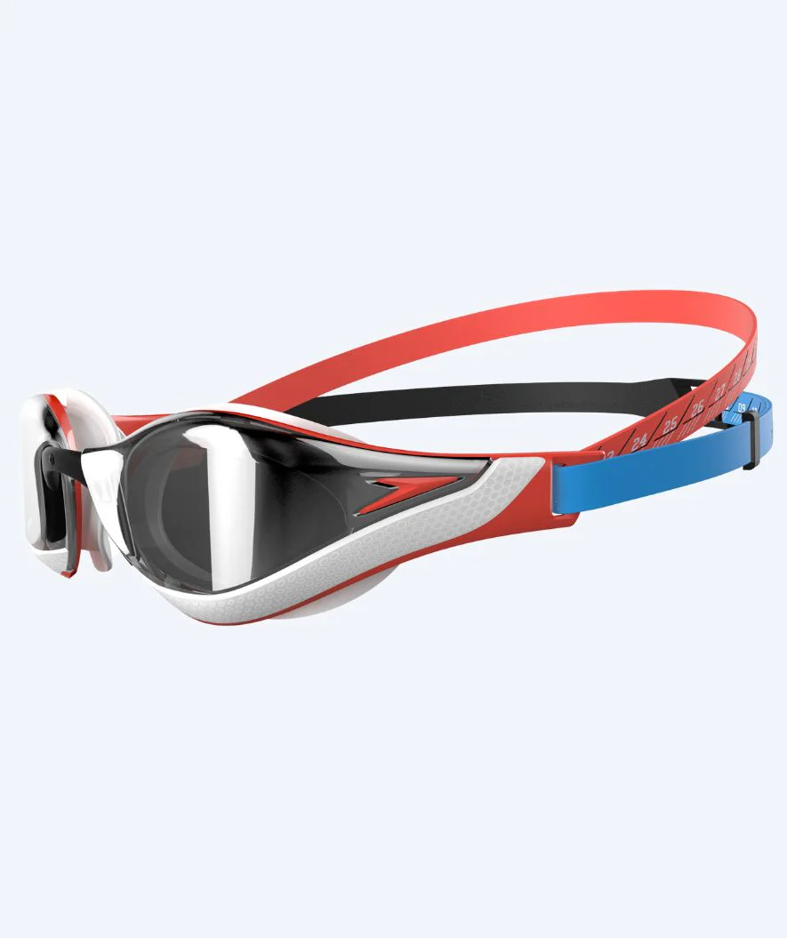 Speedo Elite Schwimmbrillen - Fastskin Pure Focus Mirror - Rot/Schwarz - Image 2