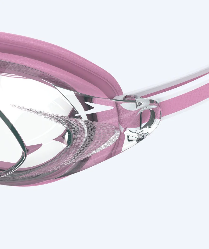 Speedo Elite Schwimmbrillen für Damen - Vanquisher 3.0 - Hellrosa/Klar - Image 4