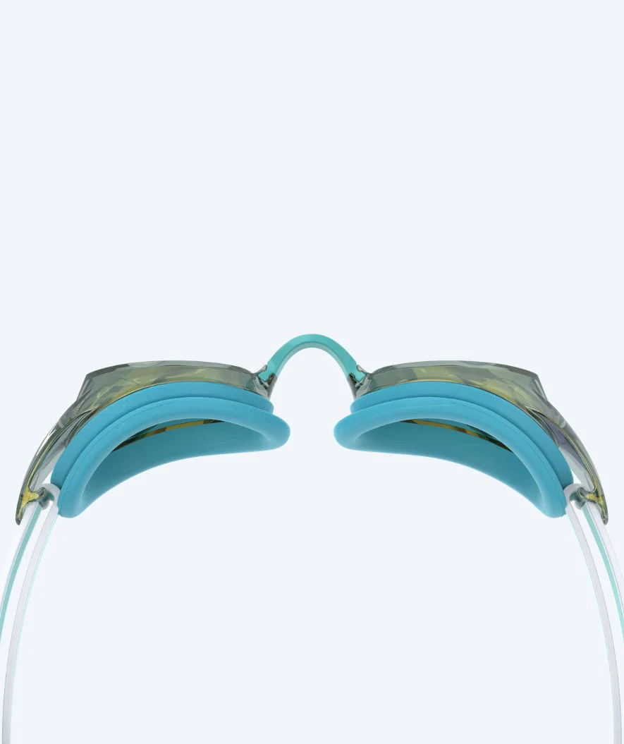 Speedo Elite Schwimmbrillen für Damen - Vanquisher 3.0 Mirrored - Türkis/Gold - Image 2