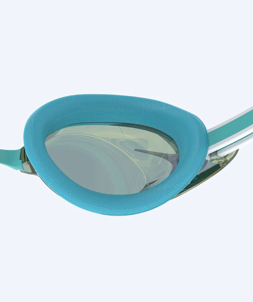 Speedo Elite Schwimmbrillen für Damen - Vanquisher 3.0 Mirrored - Türkis/Gold - Image 4