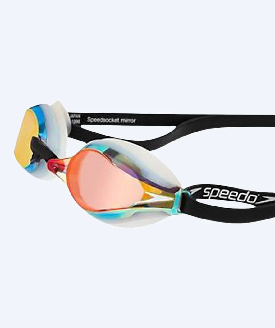 Speedo Elite Schwimmbrillen - Fastskin Speedsocket 2 Mirror - Gold/Schwarz