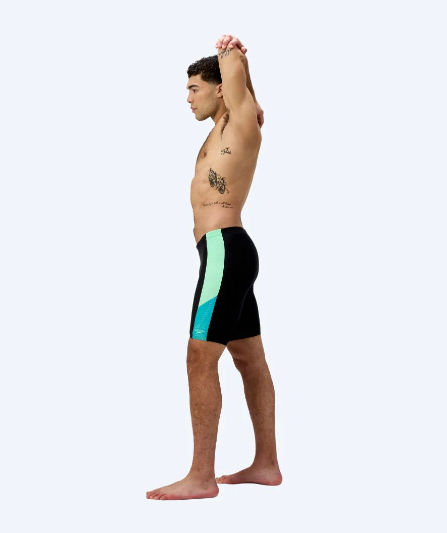 Speedo lange Badehose für Herren - Dive - Schwarz/Grün - Image 3