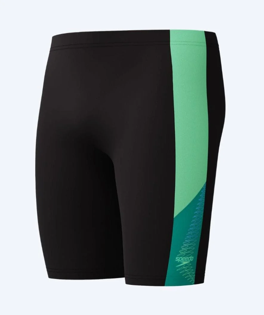 Speedo lange Badehose für Herren - Dive - Schwarz/Grün - Image 7