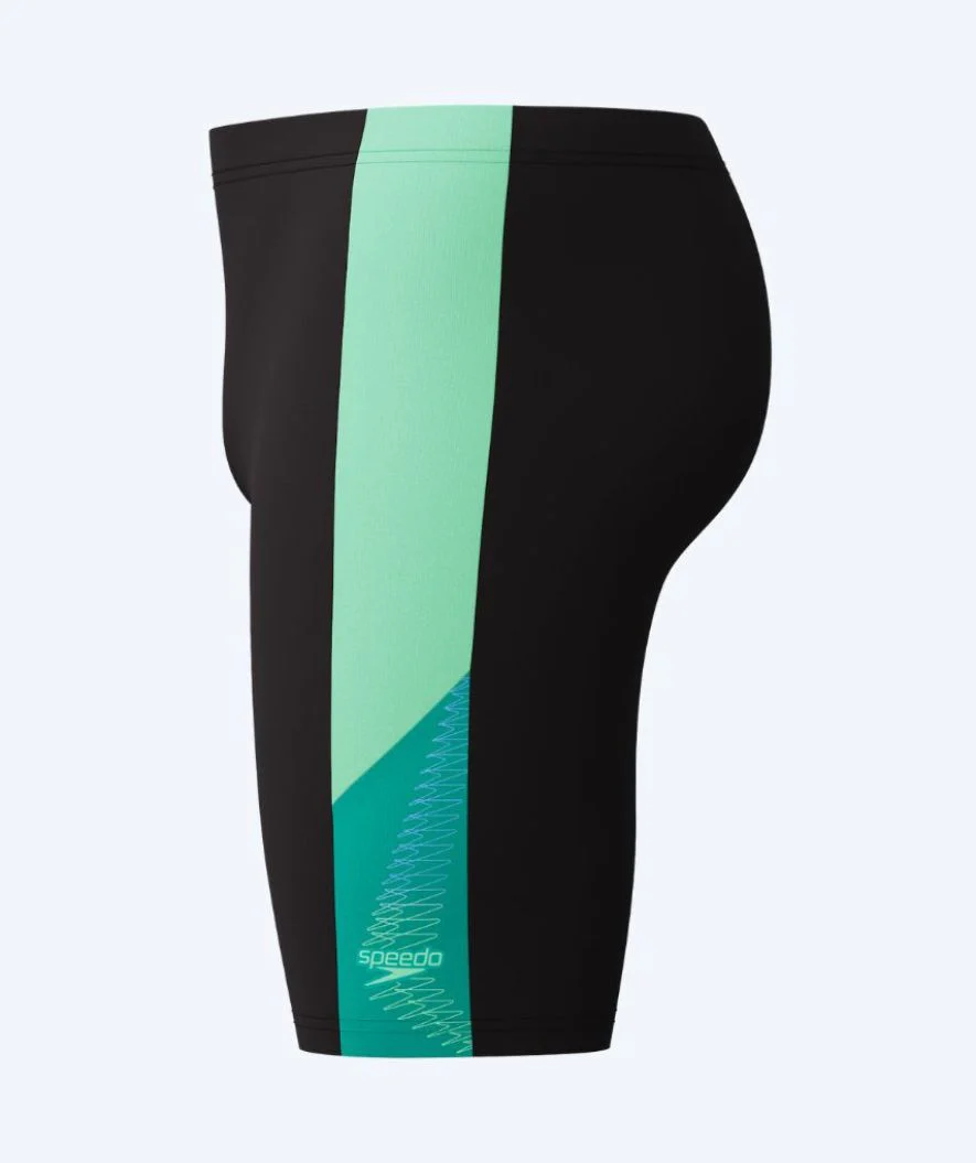 Speedo lange Badehose für Herren - Dive - Schwarz/Grün - Image 9