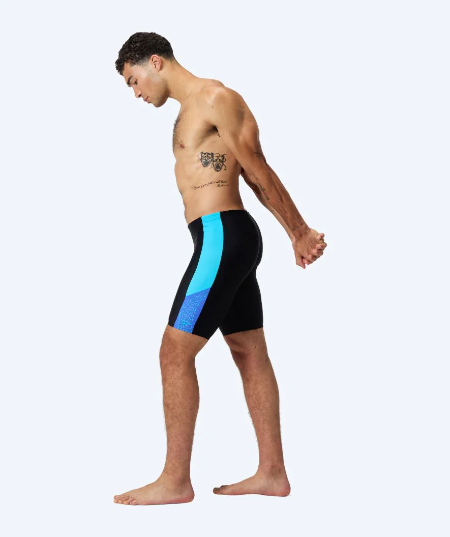 Speedo lange Badehose für Herren - Dive - Schwarz/Hellblau - Image 3