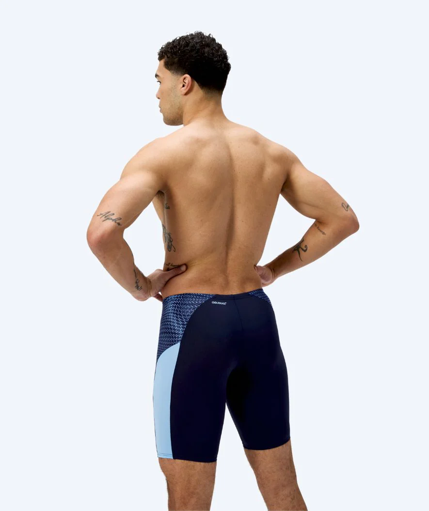 Speedo lange Badehose für Herren - Endurance Max Splice - Donkerblau/Hellblau - Image 2