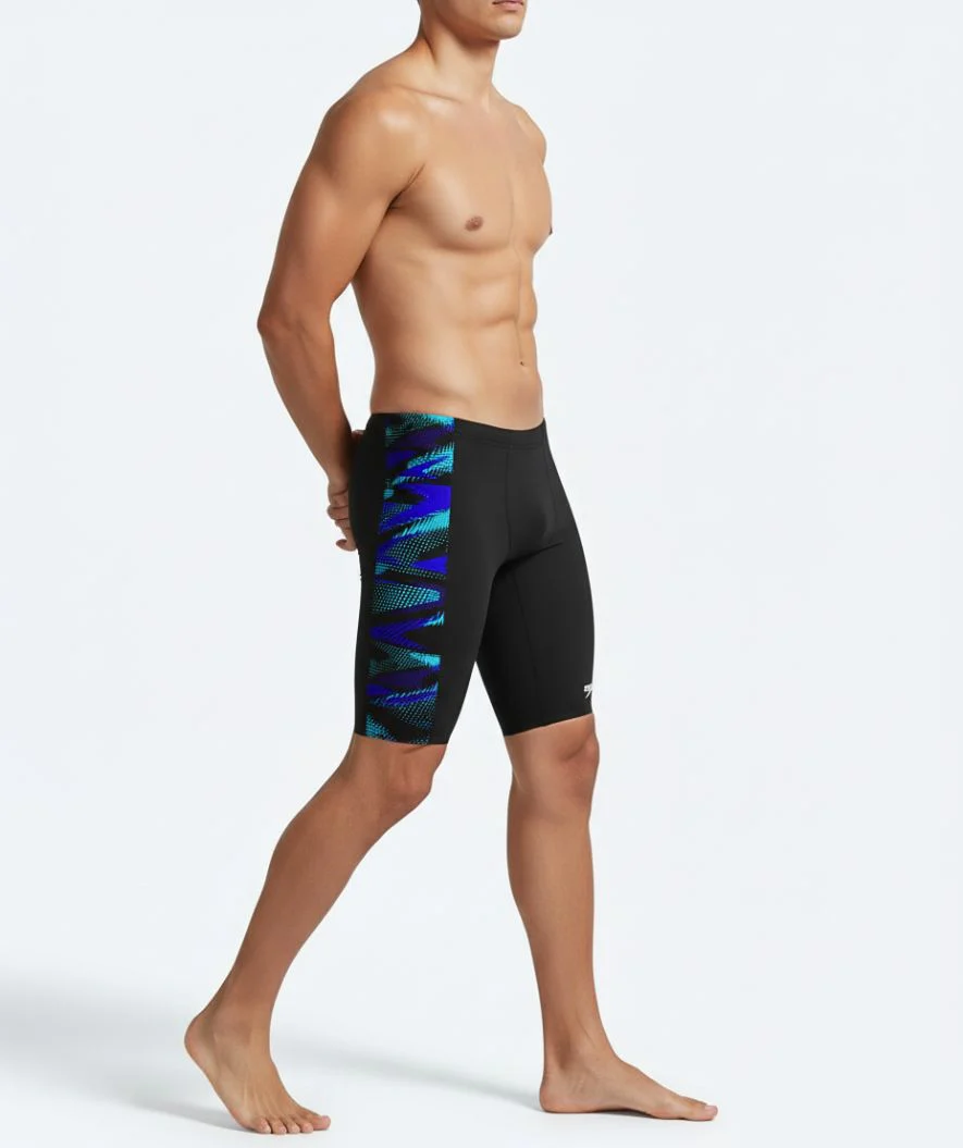 Speedo lange Badehose für Herren - Hyperboom Panel - Schwarz/Donkerblau - Image 3