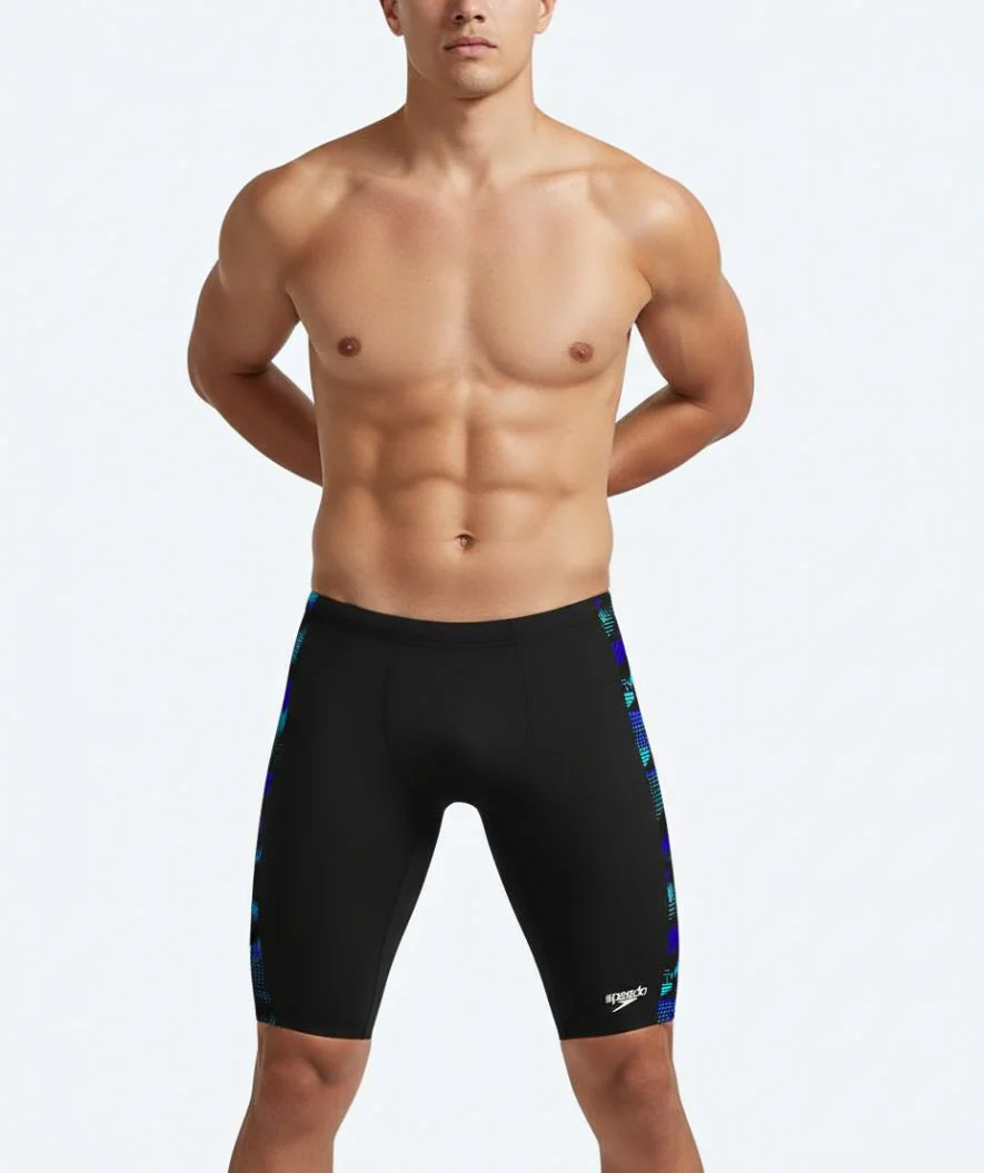 Speedo lange Badehose für Herren - Hyperboom Panel - Schwarz/Donkerblau - Image 4