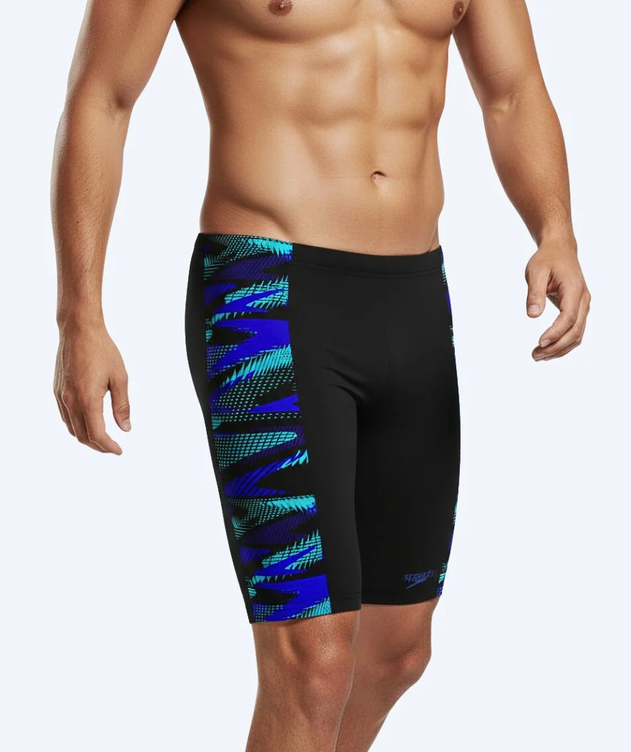 Speedo lange Badehose für Herren - Hyperboom Panel - Schwarz/Donkerblau - Image 5