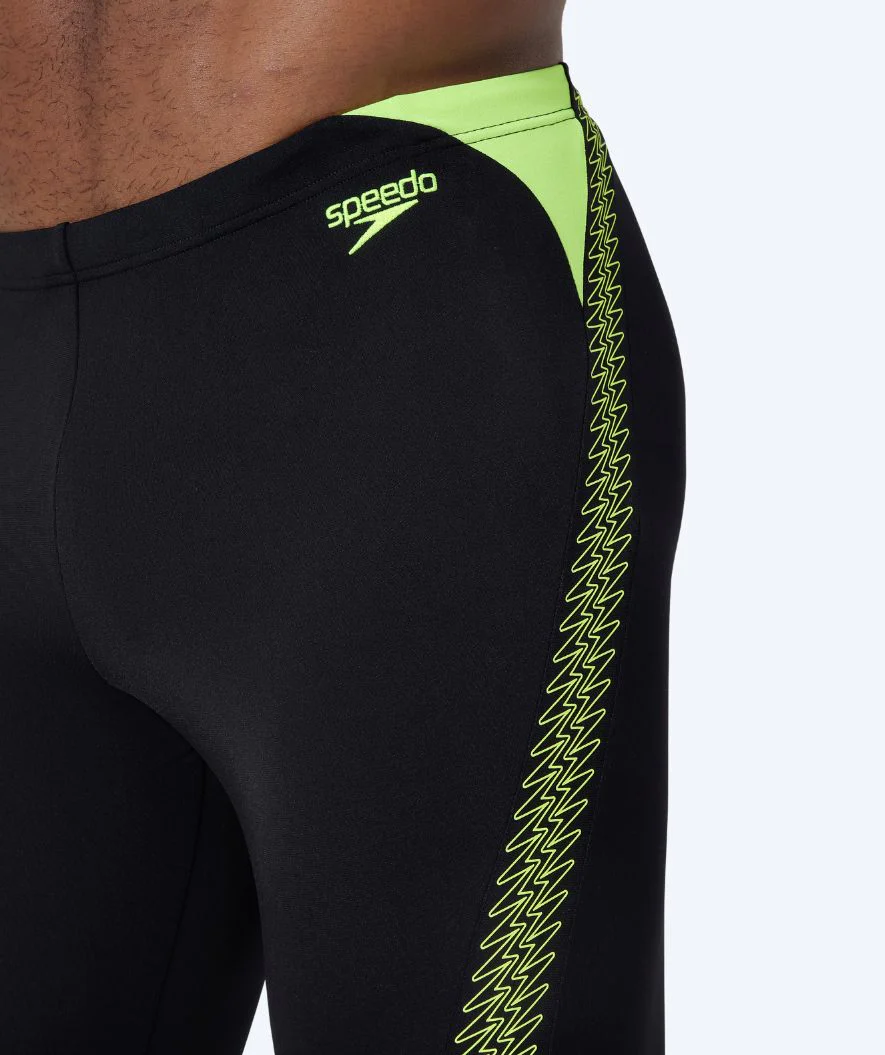 Speedo lange Badehose für Herren - Hyperboom Splice - Schwarz/Gelb - Image 5