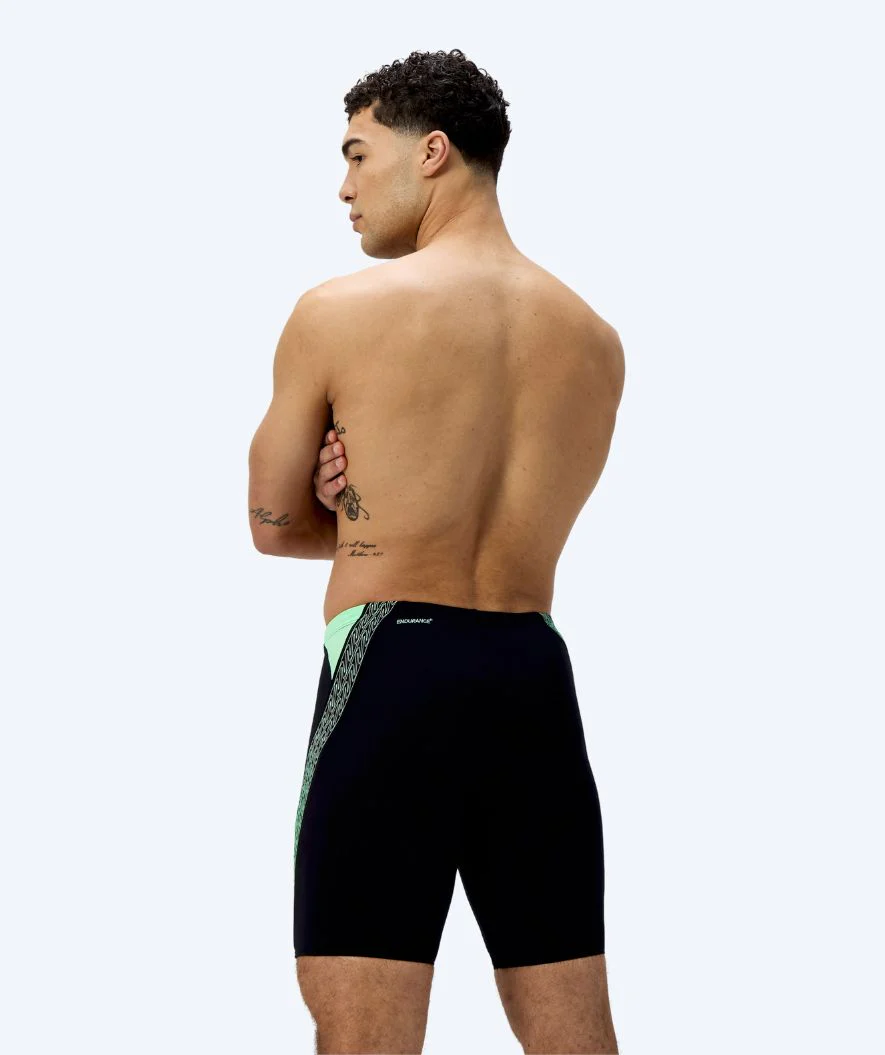 Speedo lange Badehose für Herren - Hyperboom Splice - Schwarz/Grün - Image 2