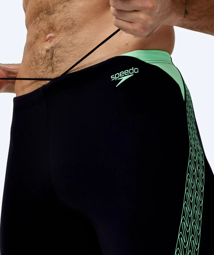 Speedo lange Badehose für Herren - Hyperboom Splice - Schwarz/Grün - Image 5