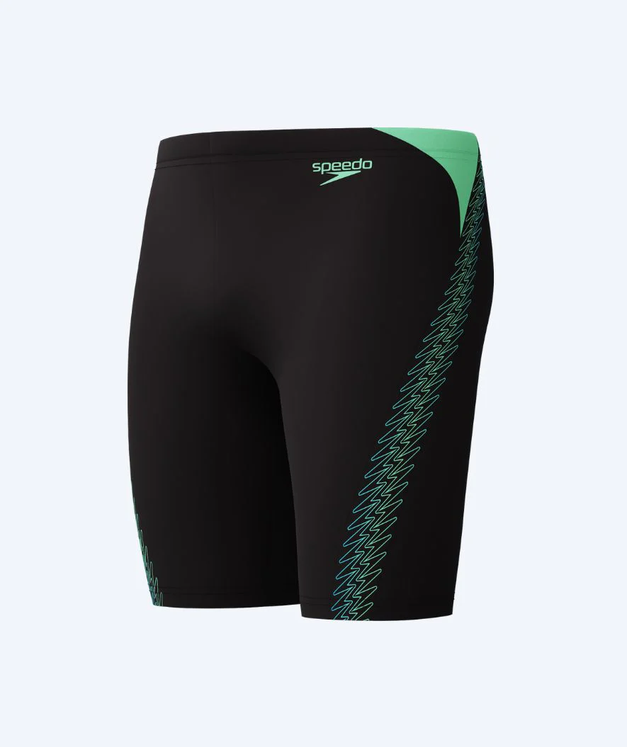 Speedo lange Badehose für Herren - Hyperboom Splice - Schwarz/Grün - Image 7