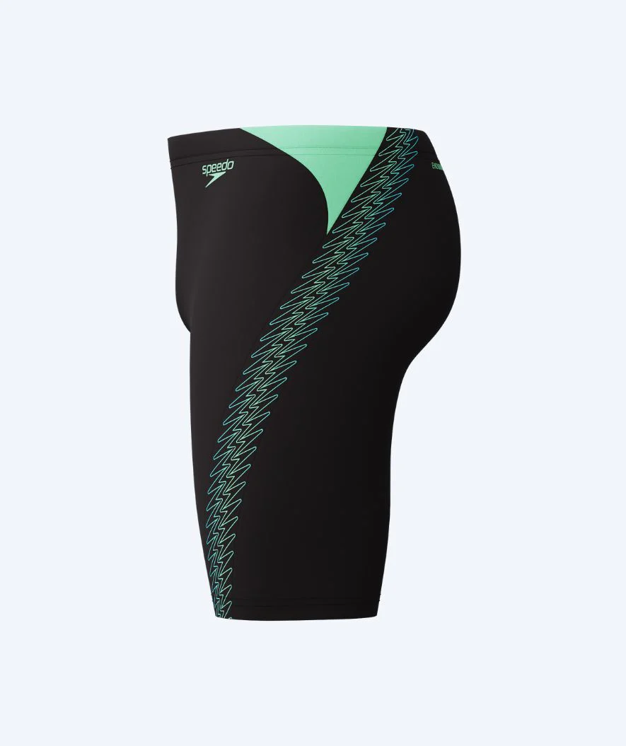 Speedo lange Badehose für Herren - Hyperboom Splice - Schwarz/Grün - Image 9