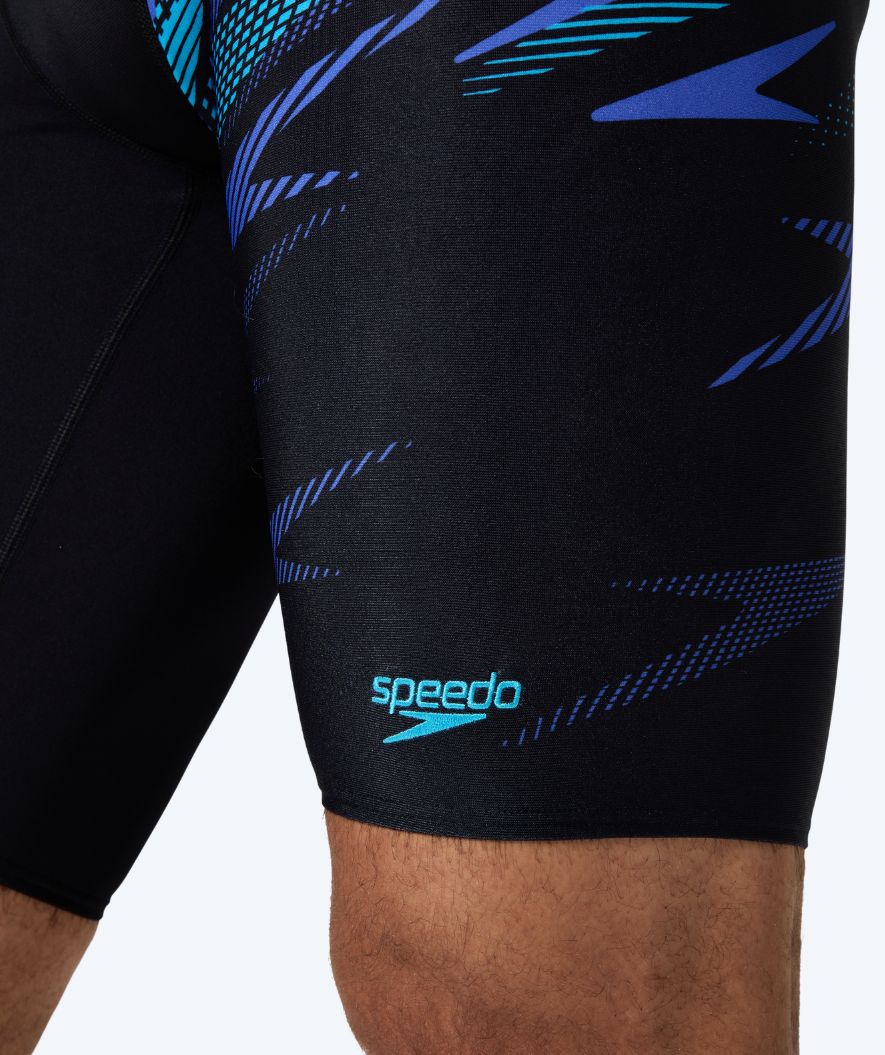 Speedo lange Badehose für Herren - Hyperboom V-Cut - Schwarz/Blau - Image 5