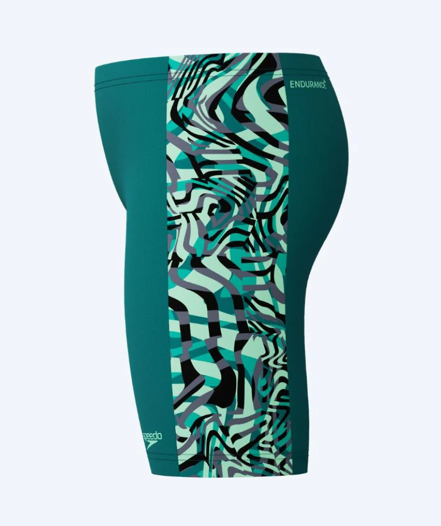 Speedo lange Badehose für Jungen - Digital Panel - Grün/Schwarz - Image 3