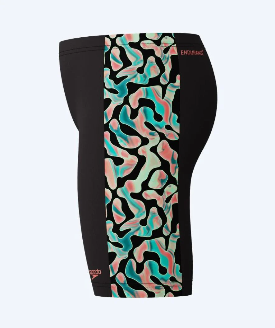 Speedo lange Badehose für Jungen - Digital Panel - Schwarz/Grün - Image 3