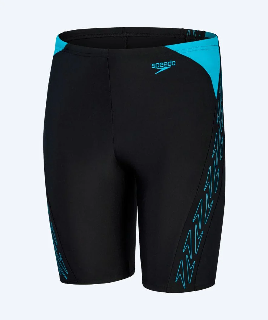 Speedo lange Badehose für Jungen - Hyperboom Splice - Schwarz/Blau - Image 5