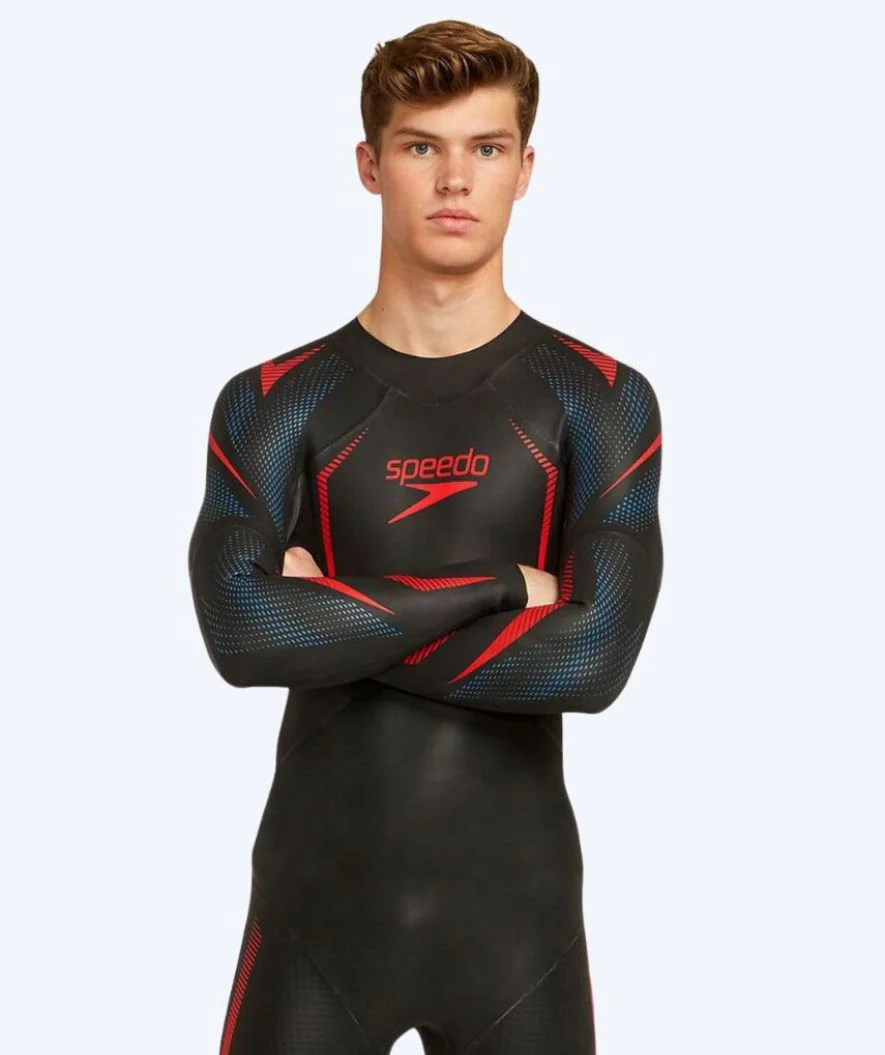 Speedo Neoprenanzug für Herren - Xenon - Schwarz/Rot - Image 3