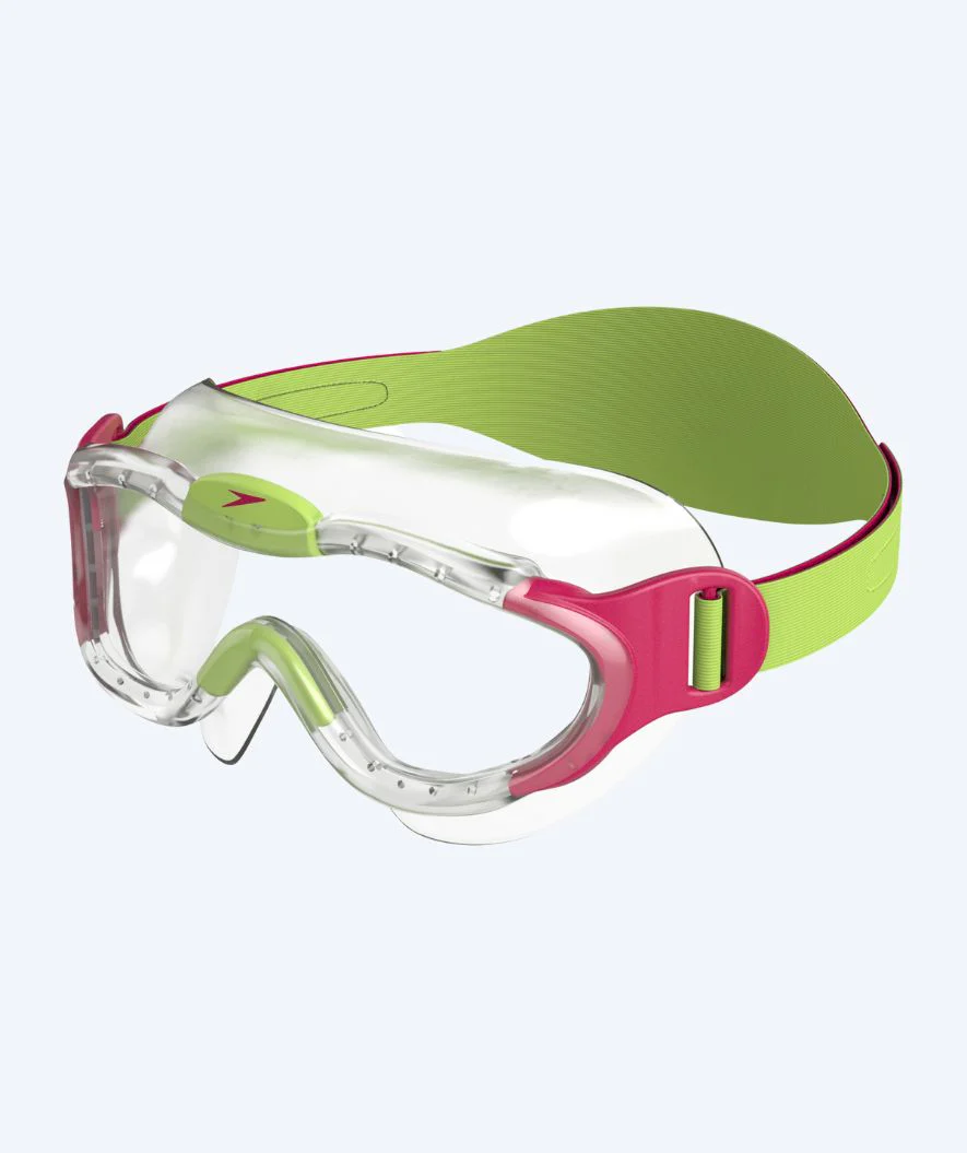 Speedo Schwimmbrille für Kinder (2-6) - Sea Squad Mask - Klar/Rosa