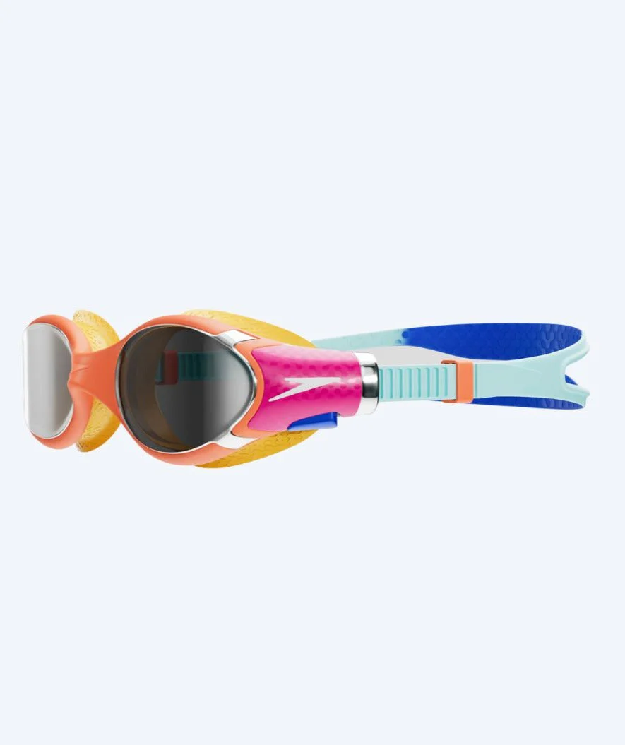 Speedo Schwimmbrille für Kinder (6-14) - Biofuse 2.0 Mirror - Orange/Donkerblau - Image 3