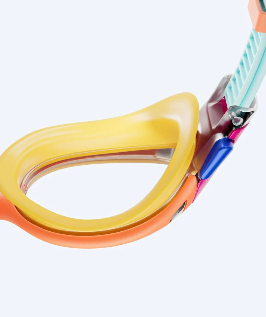 Speedo Schwimmbrille für Kinder (6-14) - Biofuse 2.0 Mirror - Orange/Donkerblau - Image 4