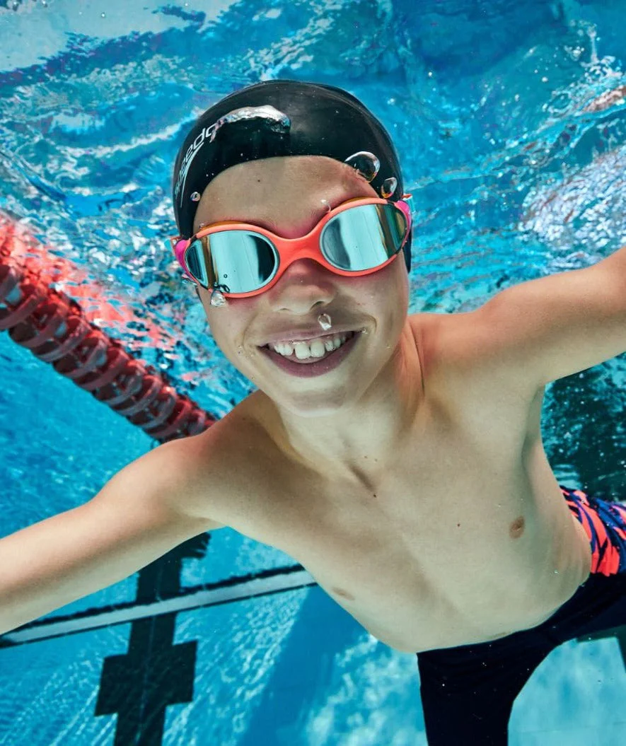 Speedo Schwimmbrille für Kinder (6-14) - Biofuse 2.0 Mirror - Orange/Donkerblau - Image 5
