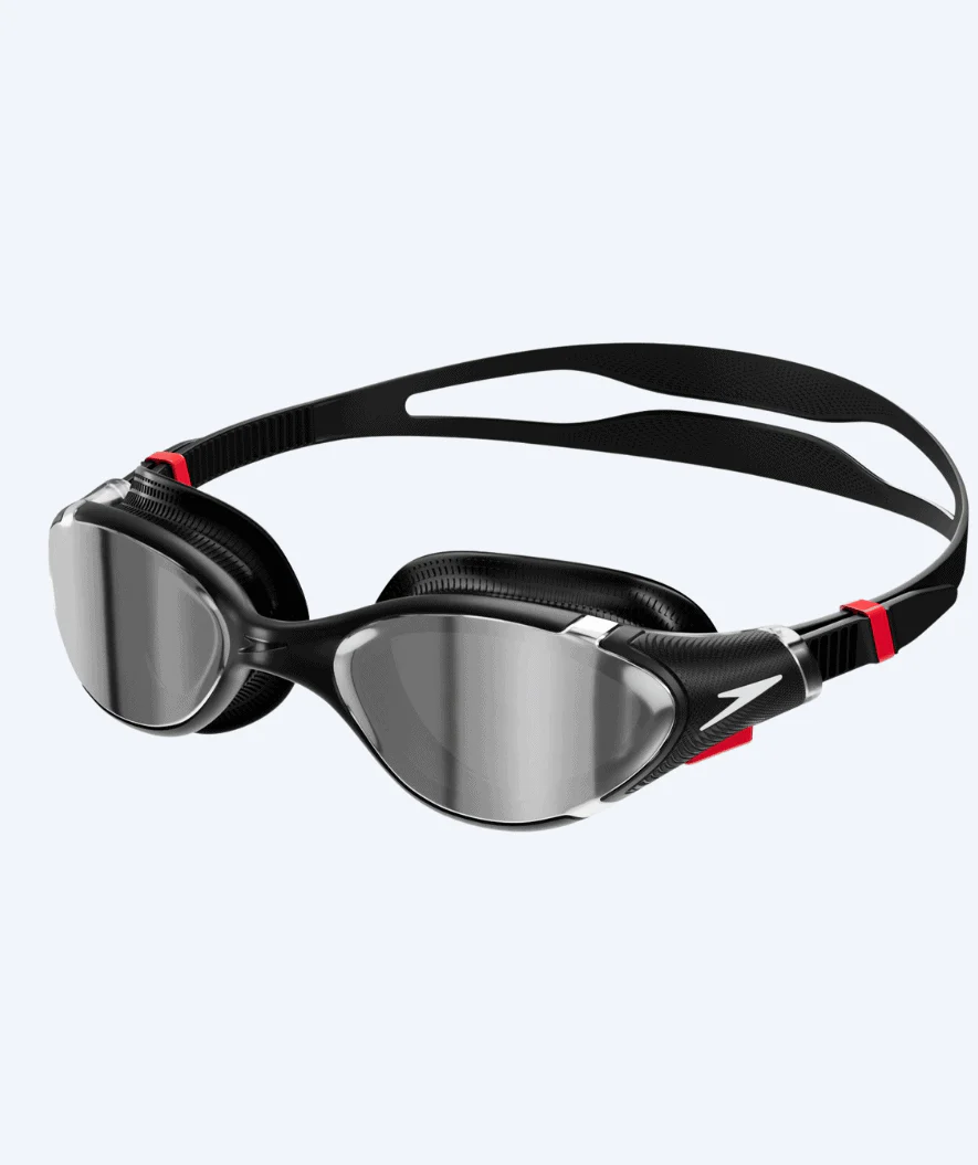 Speedo Schwimmbrille für Freizeitschwimmer - Biofuse 2.0 Mirror - Schwarz/Silber