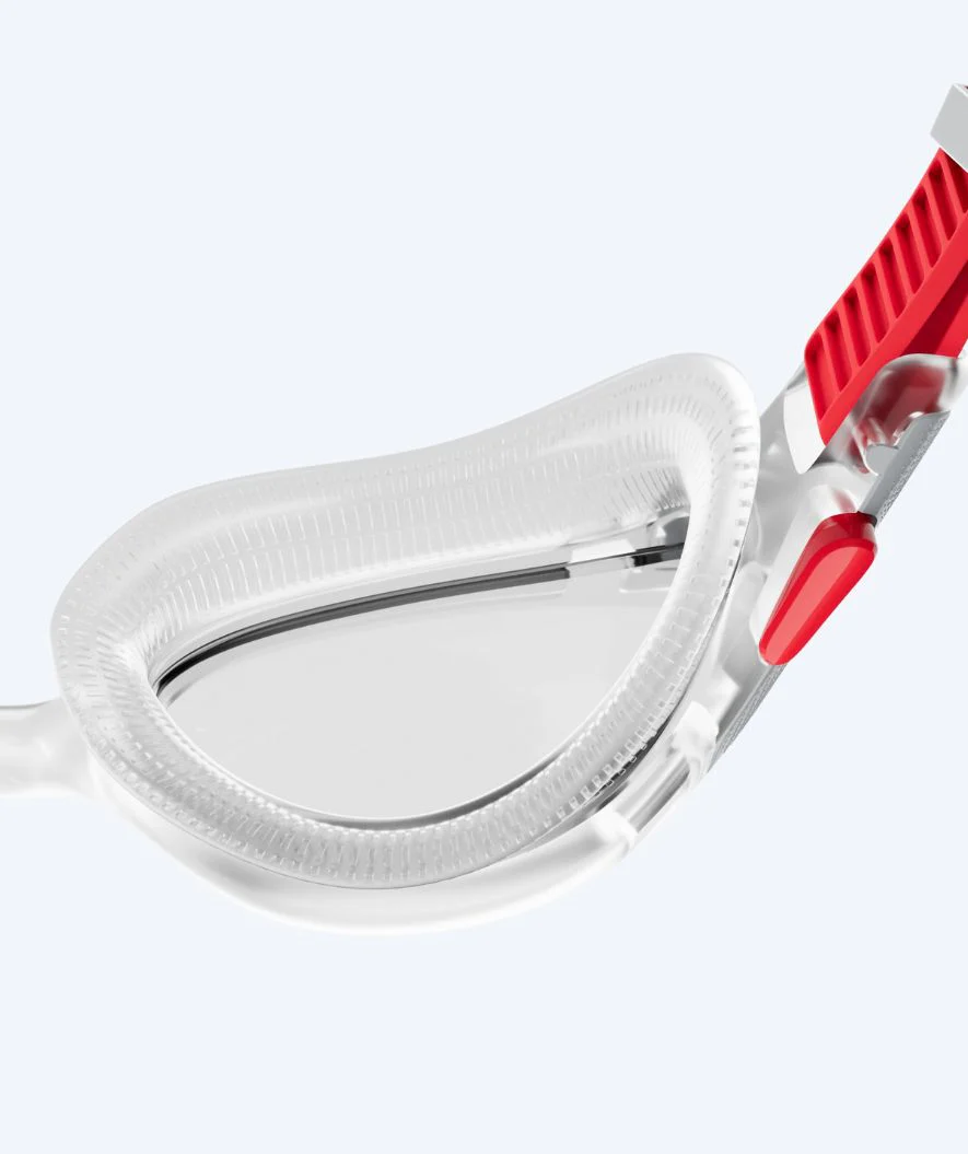 Speedo Schwimmbrille für Freizeitschwimmer - Biofuse 2.0 - Rot/Klar - Image 3