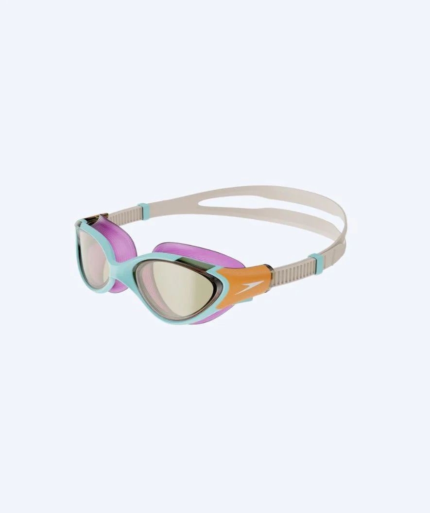 Speedo Schwimmbrille für Damen - Biofuse 2.0 - Blau/Orange