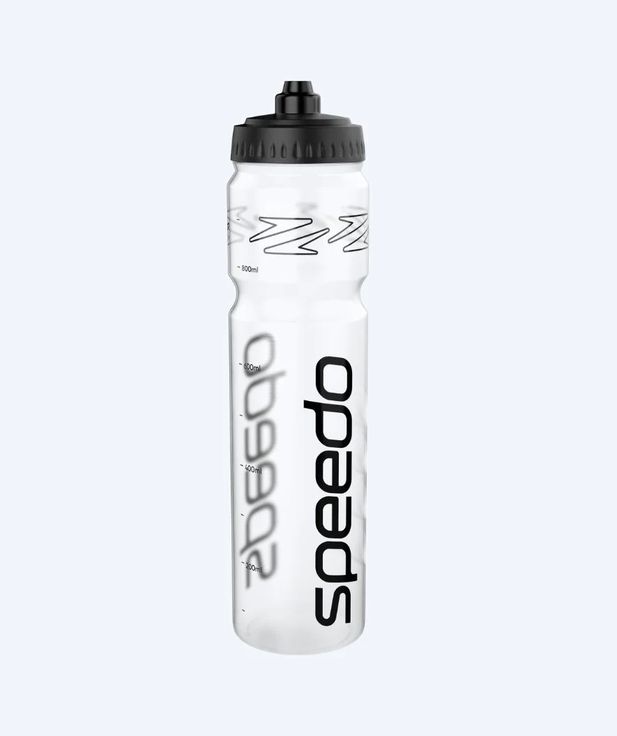 Speedo Trinkflasche - 1LTR - Klar/Schwarz