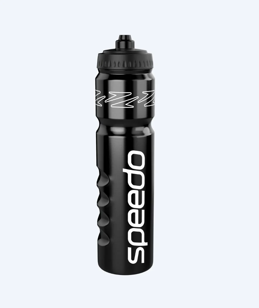 Speedo Trinkflasche - 1LTR - Schwarz/Weiß