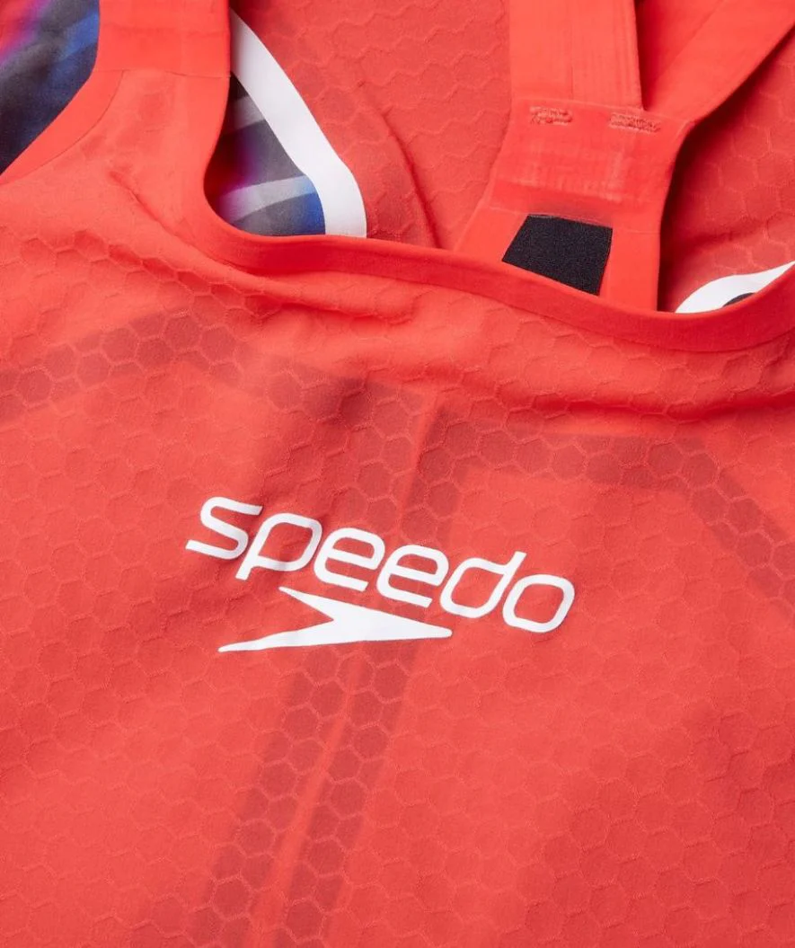 Speedo Wettkampf Badeanzug für Damen - LZR Pure Intent 2.0 - Rot/Lila - Image 6