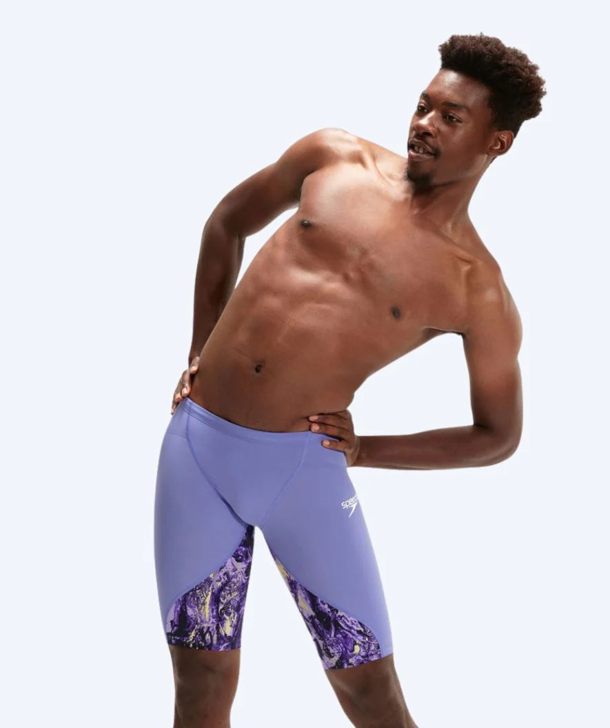Speedo Wettkampf Badehose für Herren - LZR Ignite - Lila/Gelb - Image 3