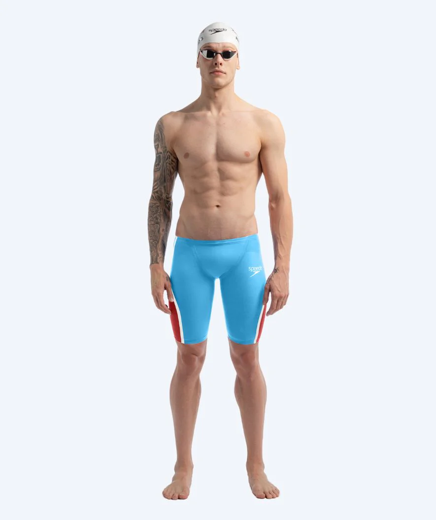 Speedo Wettkampf Badehose für Herren - LZR Pure Intent 2.0 - Blau/Rot - Image 4