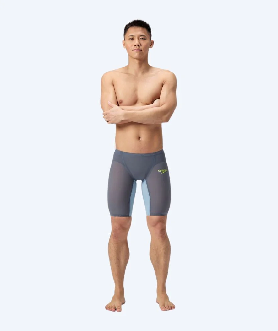Speedo Wettkampf Badehose für Herren - LZR Pure Valor 2.0 - Grau/Gelb - Image 3