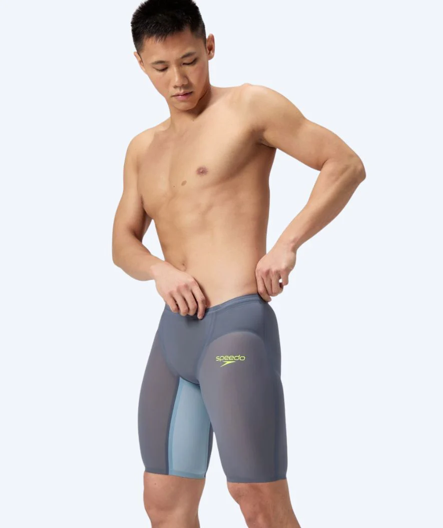 Speedo Wettkampf Badehose für Herren - LZR Pure Valor 2.0 - Grau/Gelb - Image 4