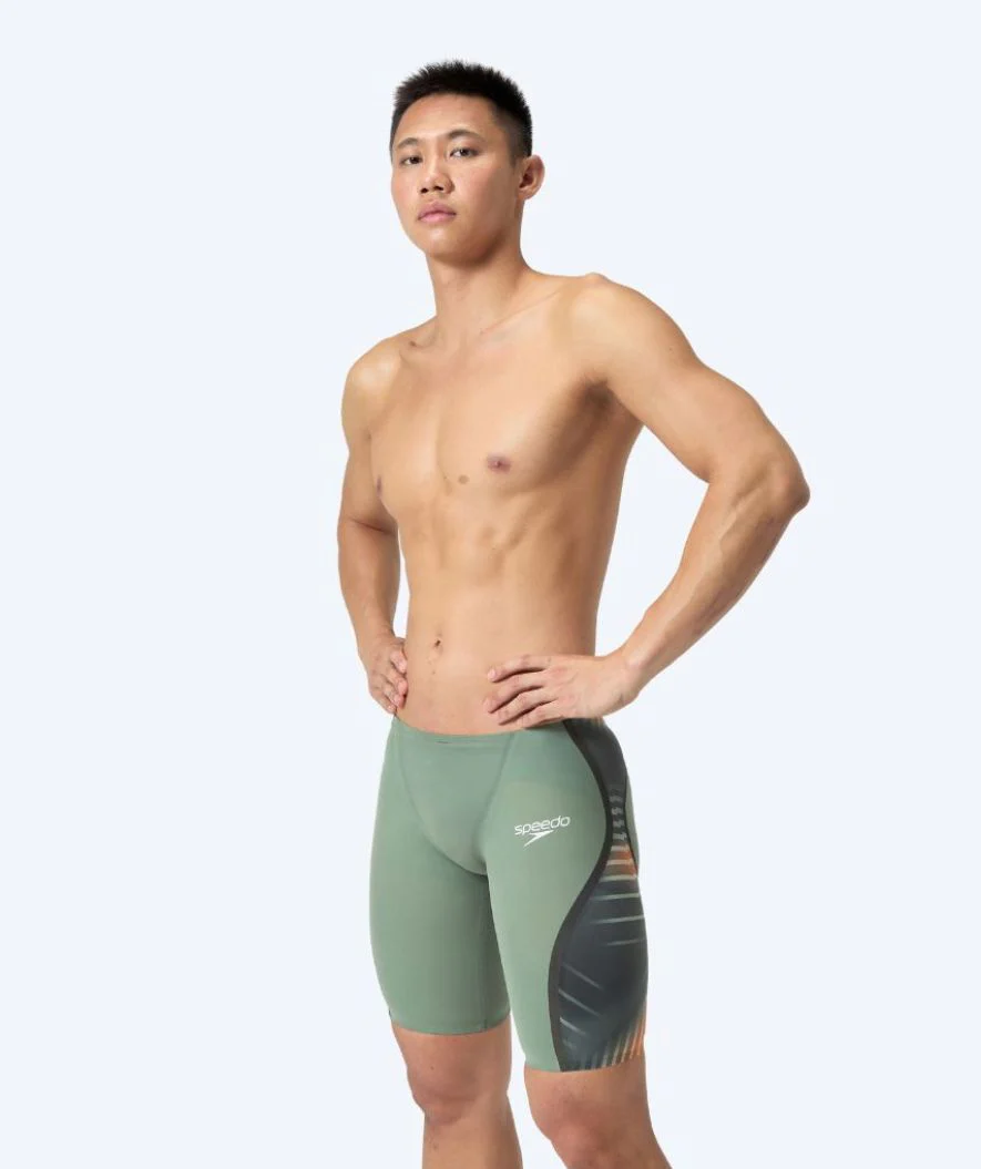 Speedo Wettkampf Badehose für Herren - LZR Pure Intent 2.0 - Grün/Orange - Image 3