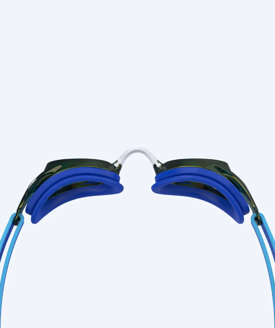Speedo Wettkampf Schwimbrille für Kinder (6-14) - Vanquisher 3.0 Mirrored - Blau/Gold - Image 2