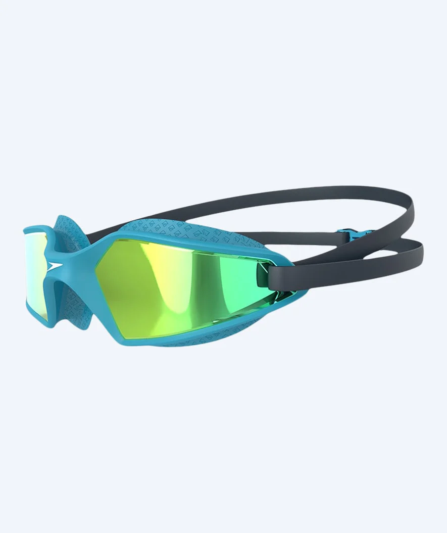 Speedo Wettkampf Schwimbrille für Kinder (6-14) - Hydropulse Mirror - Blau/Gelb - Image 2