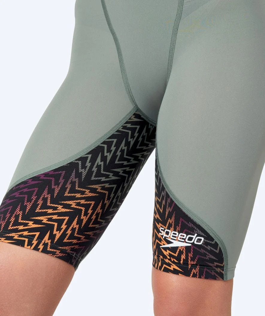Speedo Wettkampf Badeanzug für Damen - LZR Ignite - Grün/Orange - Image 7