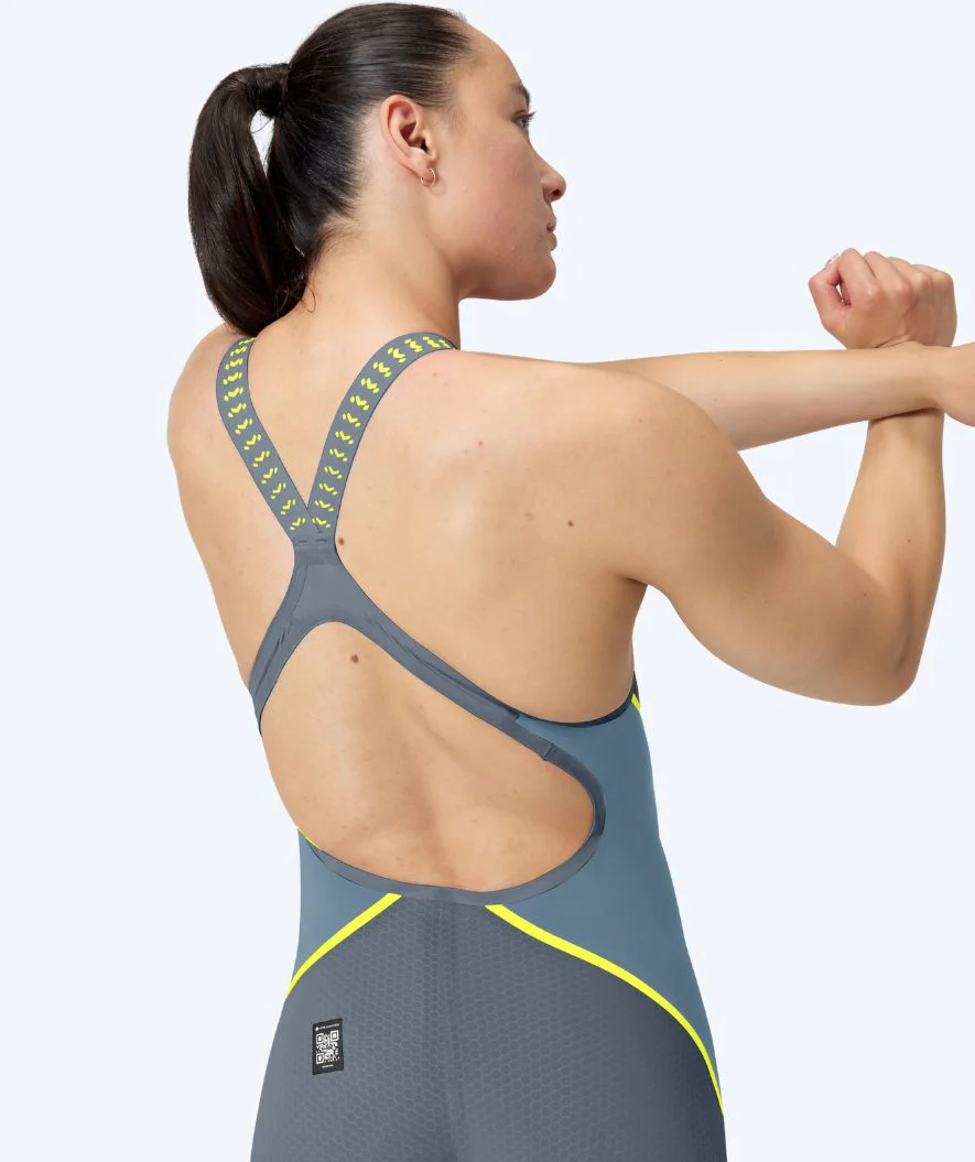Speedo Wettkampf Badeanzug für Damen - LZR Pure Intent 2.0 - Grau/Gelb - Image 6