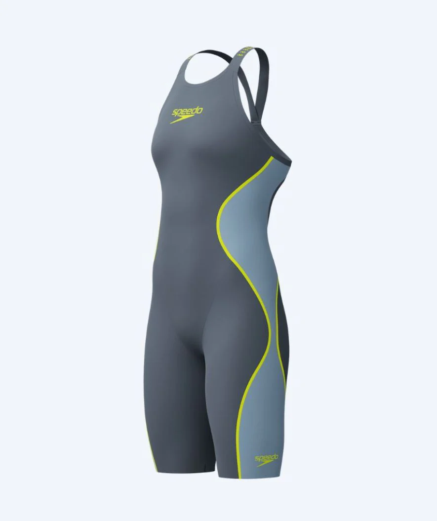 Speedo Wettkampf Badeanzug für Damen - LZR Pure Intent 2.0 - Grau/Gelb - Image 8