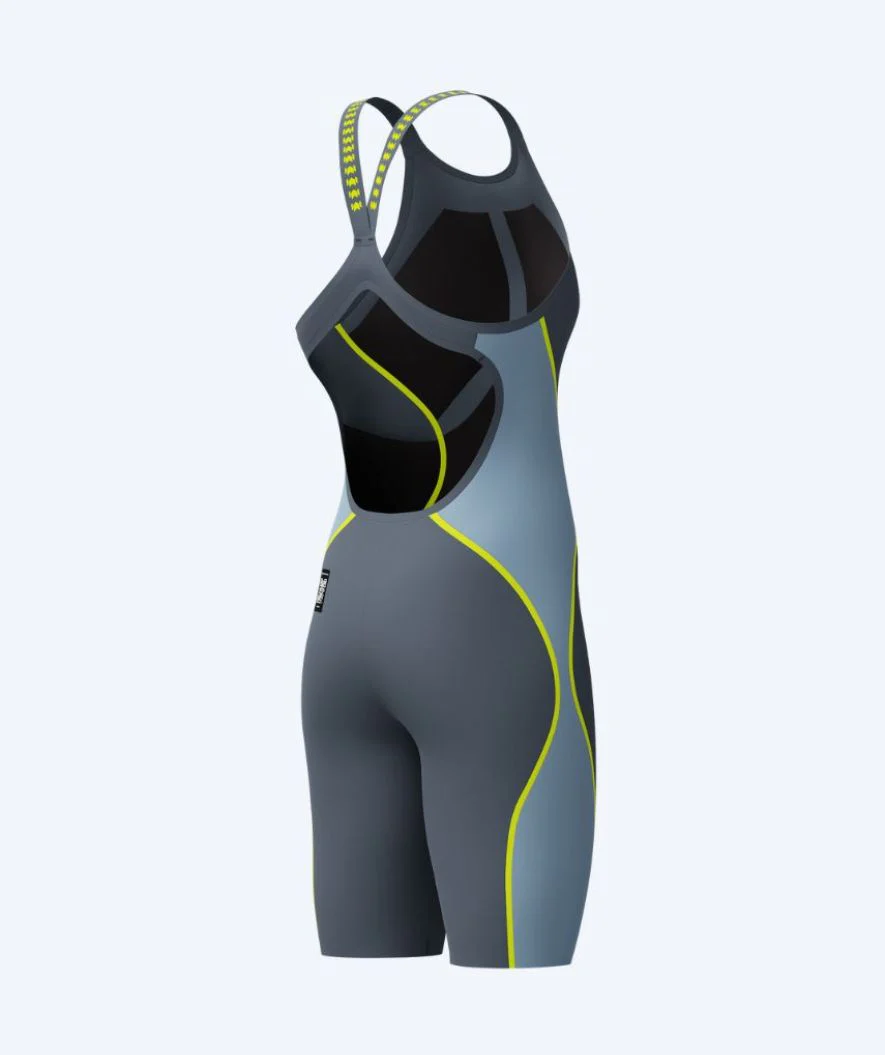 Speedo Wettkampf Badeanzug für Damen - LZR Pure Intent 2.0 - Grau/Gelb - Image 9