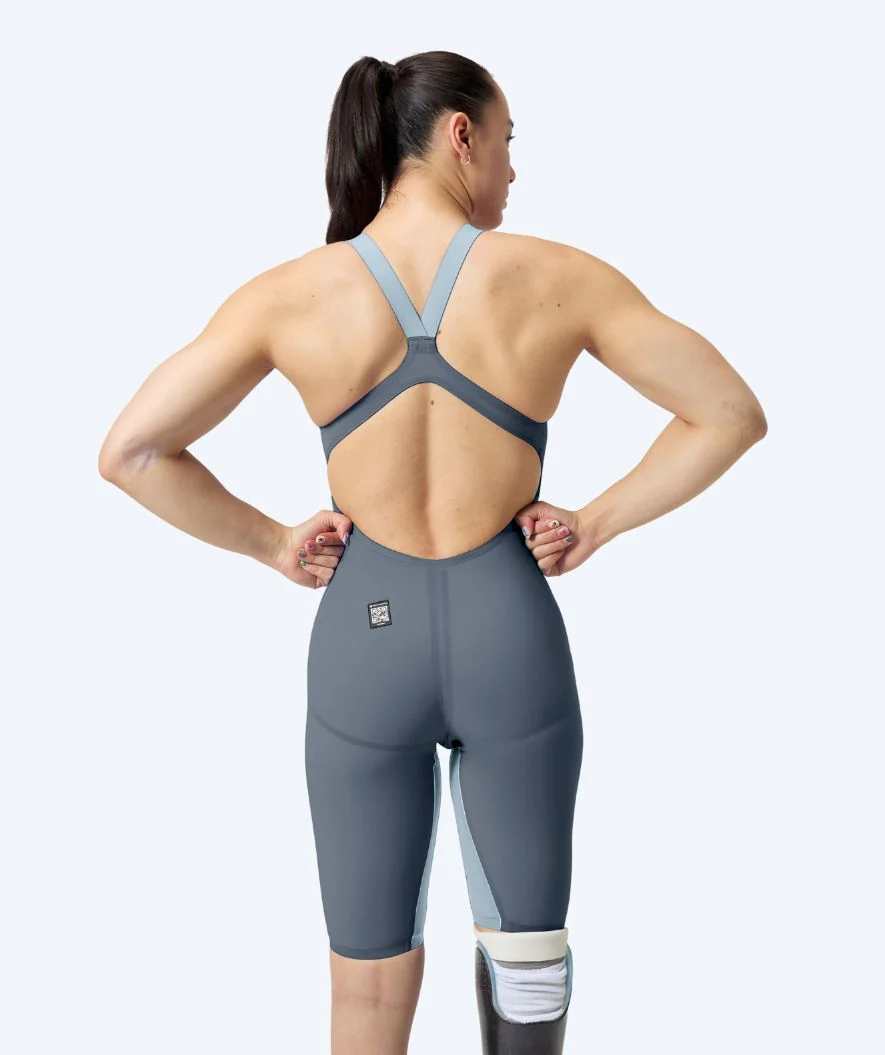 Speedo Wettkampf Badeanzug für Damen - LZR Pure Valor 2.0 - Grau/Gelb - Image 2