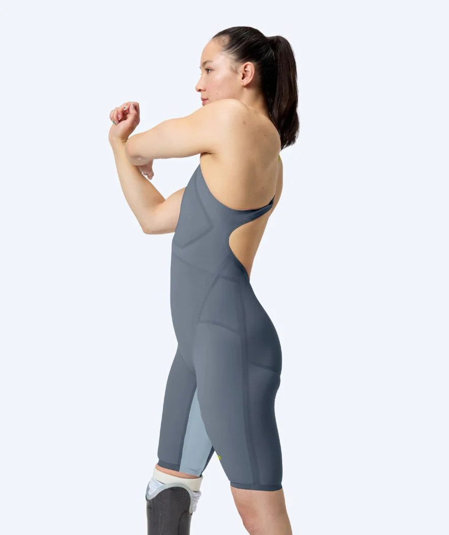 Speedo Wettkampf Badeanzug für Damen - LZR Pure Valor 2.0 - Grau/Gelb - Image 4
