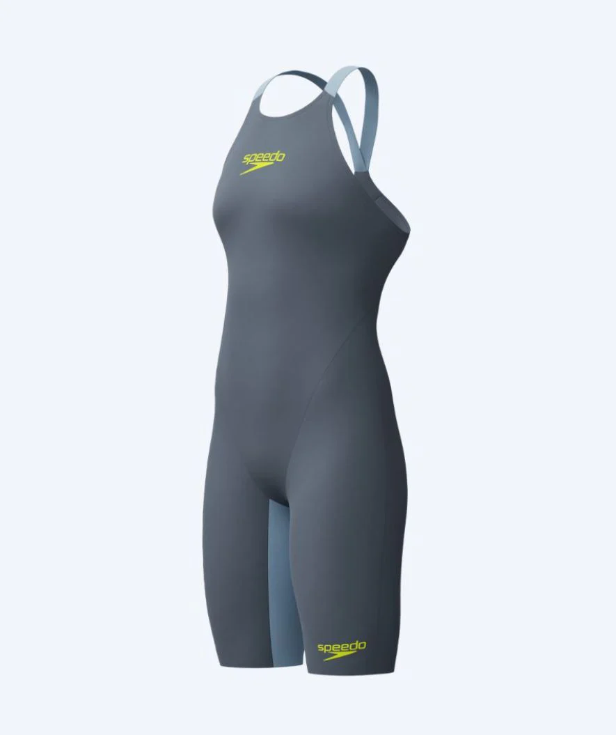 Speedo Wettkampf Badeanzug für Damen - LZR Pure Valor 2.0 - Grau/Gelb - Image 8