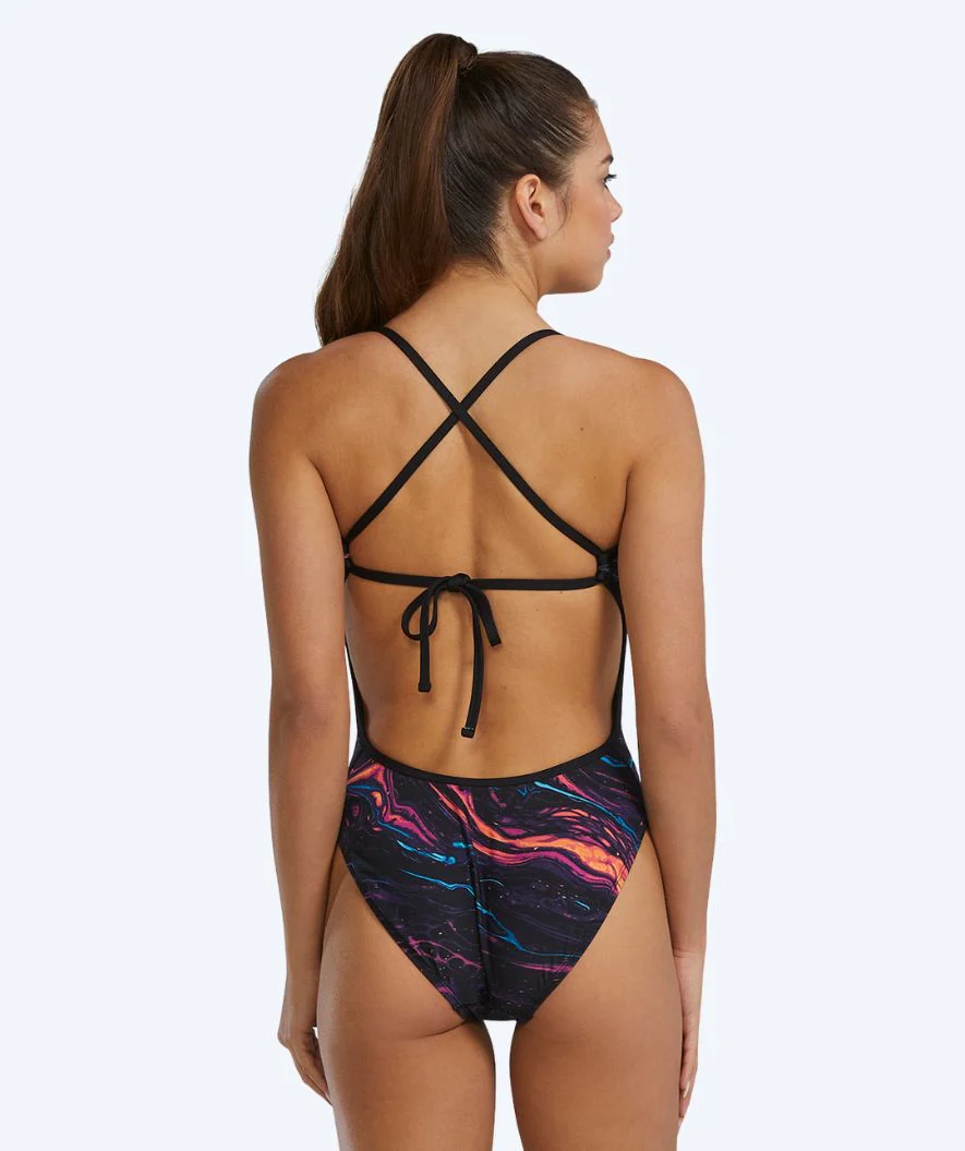 TYR Badeanzug für Damen - Durafast Elite Crosscutfit - Schwarz/Mehrfarbig - Image 2